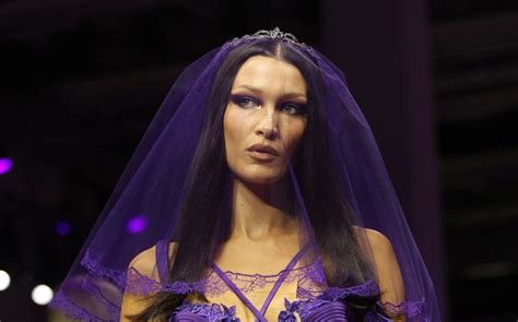 versace bella hadid purple dress|Bella Hadid Versace 2022.